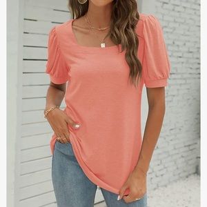 Adreamly• Summer Square Neck Puff Sleeve Top